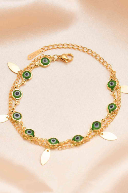 14K Gold Plated Lobster Closure Bracelet